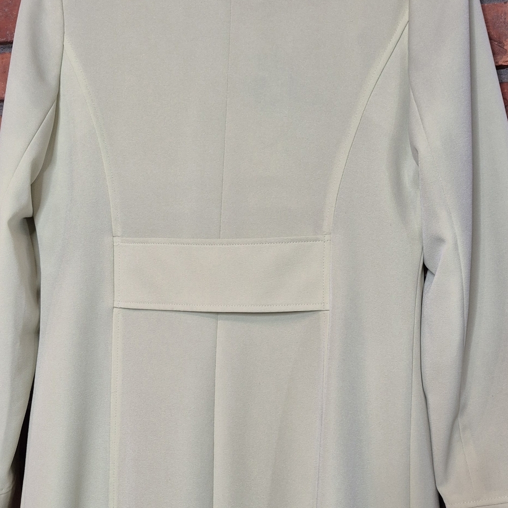 Simon Chang Pistachio Green Tailored Coat 7/8 Spring Topper Jacket - Picture 8 of 10